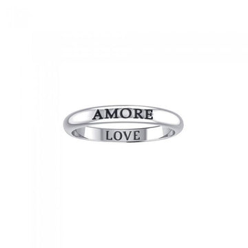 AMORE LOVE Sterling Silver Ring TRI610 - Jewelry